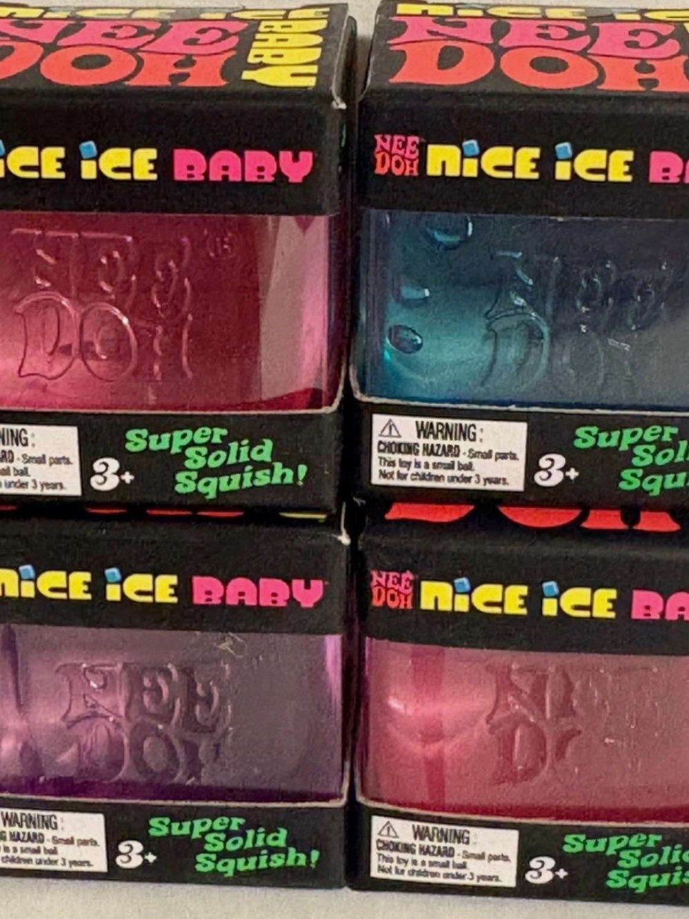 NeeDoh Nice Ice Baby Super Solid Squish Toy